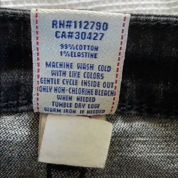 True Religion black jeans size 25 rhinestones - Picture 8 of 13